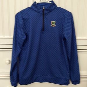 Peter Millar boys large golf pullover w Pine Valley logo